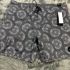 Quiksilver Variable 18” Beach Shorts Gray Quiet Shade Size 38